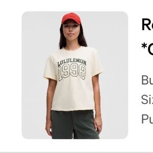 Lululemon relaxed fit cotton jersey t shirt *graphic